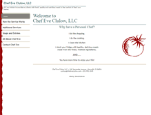 Tablet Screenshot of chefeveclulow.com